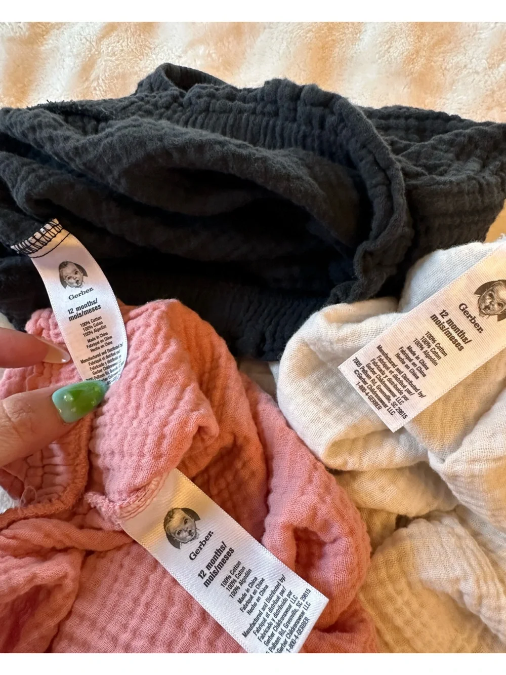12M Gerber & Multi Brand Baby Girl Clothing Lot